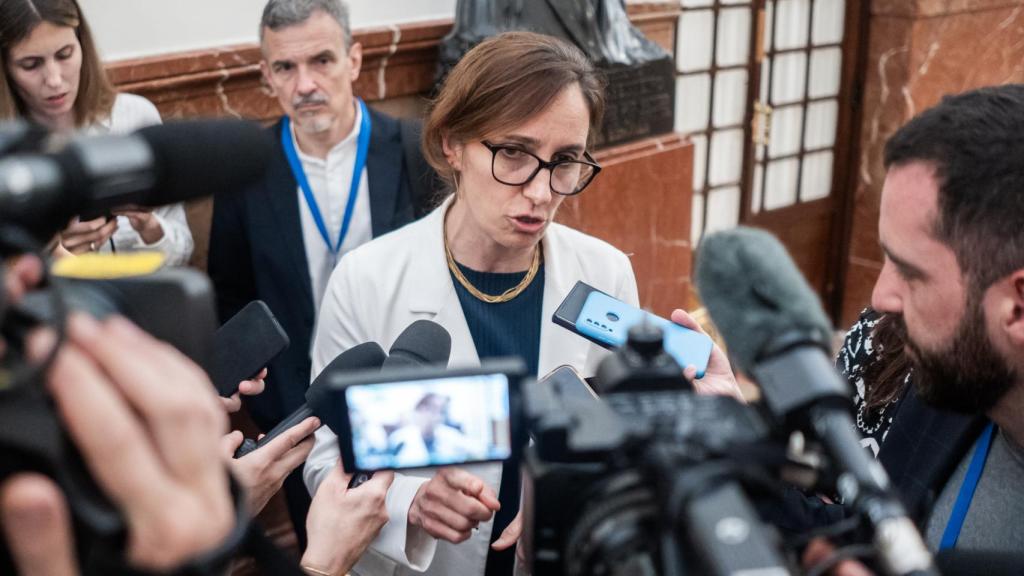 Mónica García, en el Congreso. 