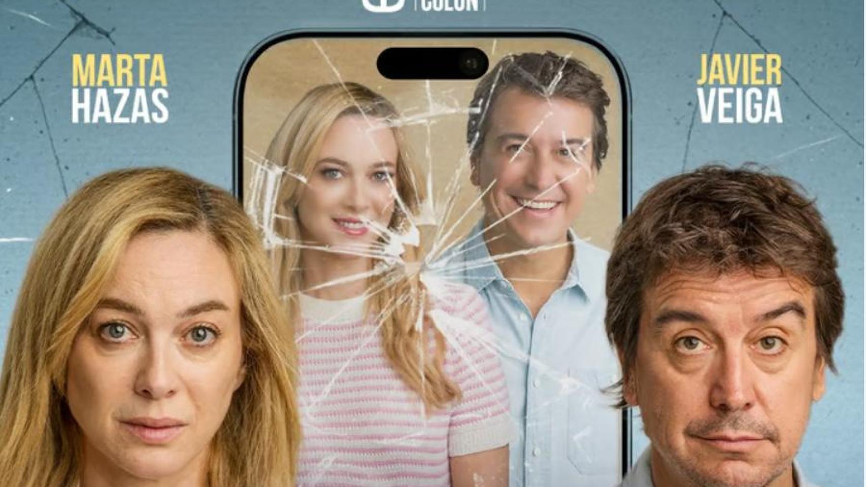 Cartel de la comedia Un matrimonio sin filtros