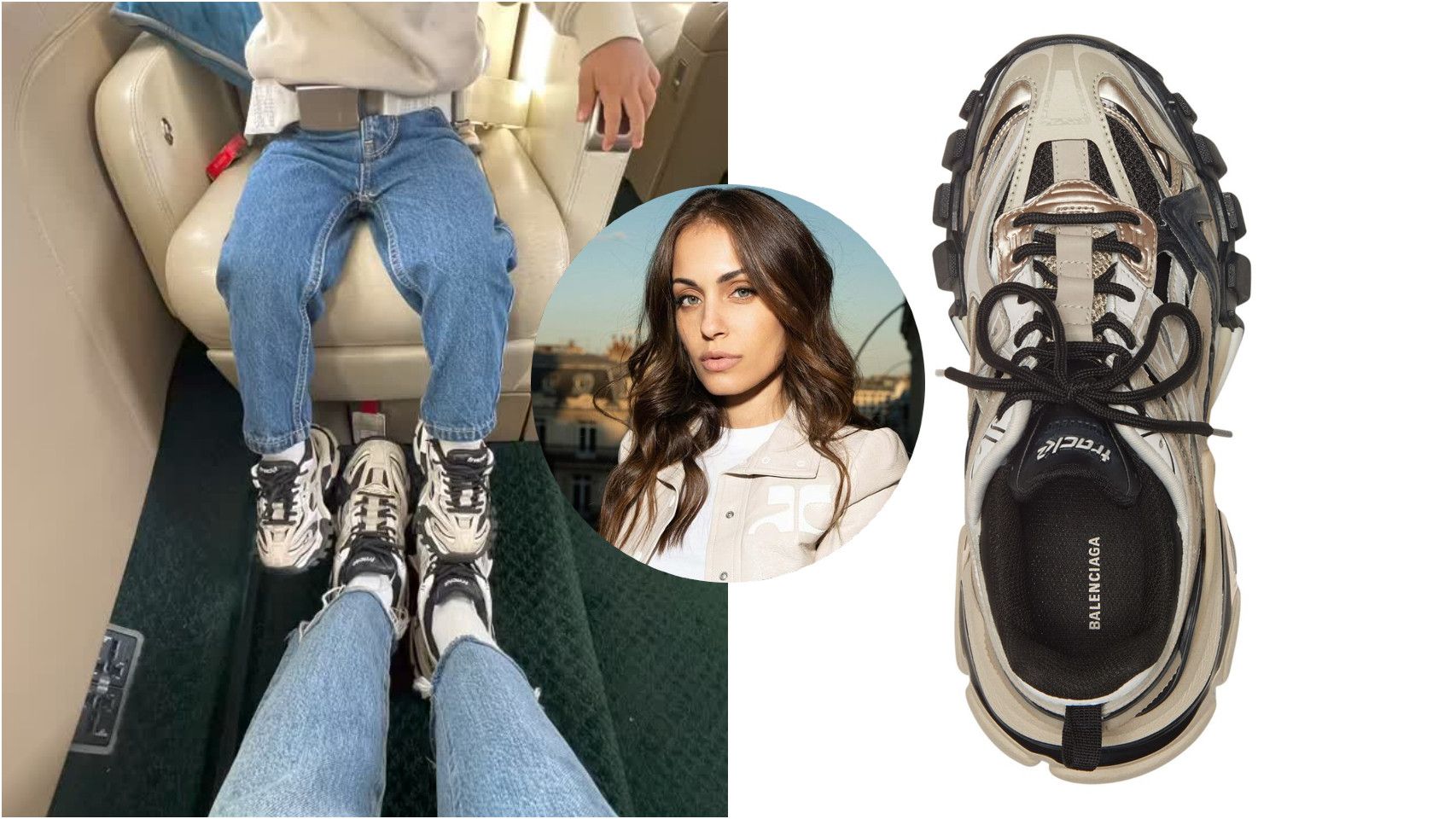 Hiba Abouk y su hijo Amín, en el interior de su jet privado.