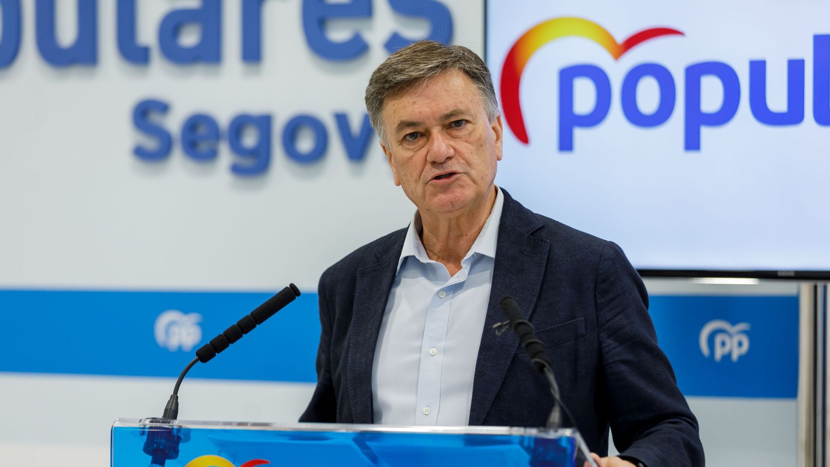 El secretario autonómico del Partido Popular de Castilla y León, Francisco Vázquez, en Segovia