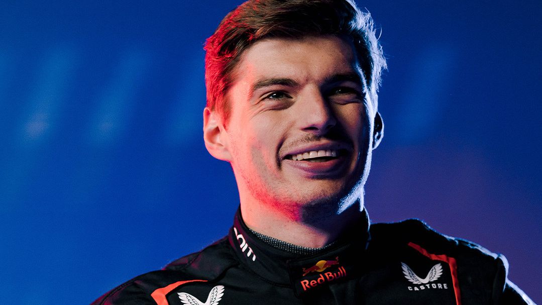 Max Verstappen, en la presentación de Red Bull
