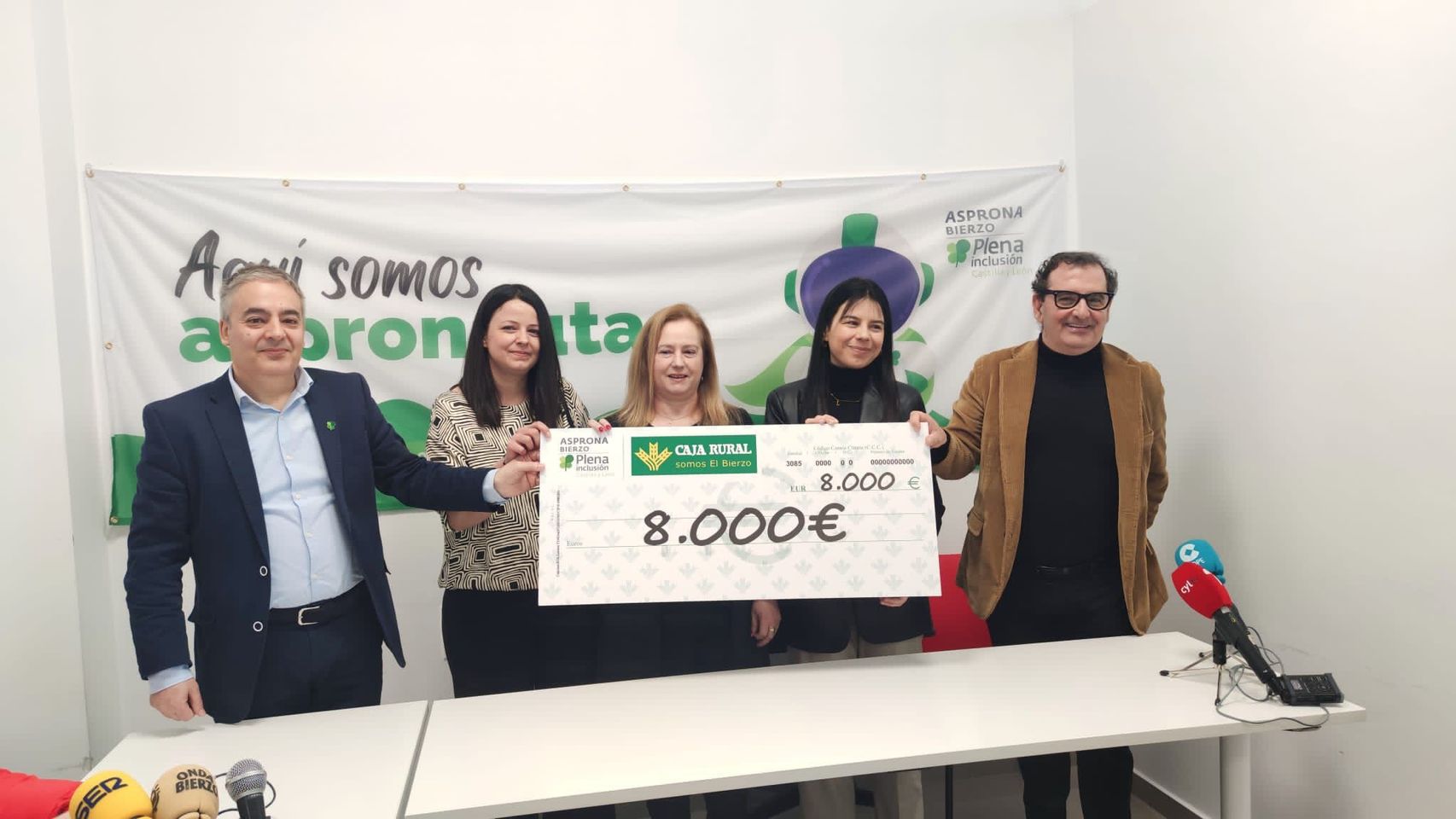 Presentación de la colaboración de Caja Rural con Asprona Bierzo