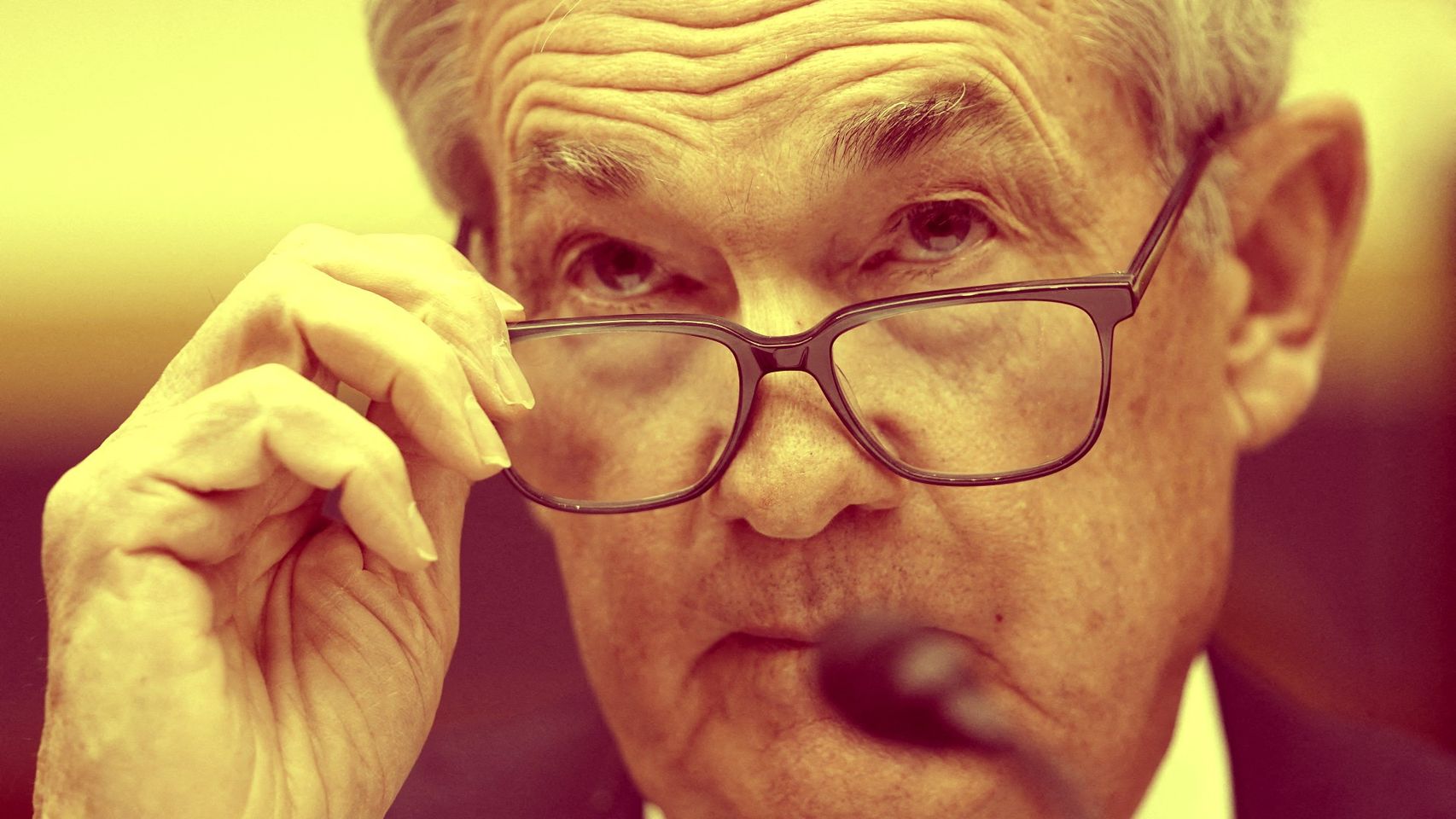 El presidente de la Fed, Jerome Powell, durante una intervención en el Senado de Estados Unidos.