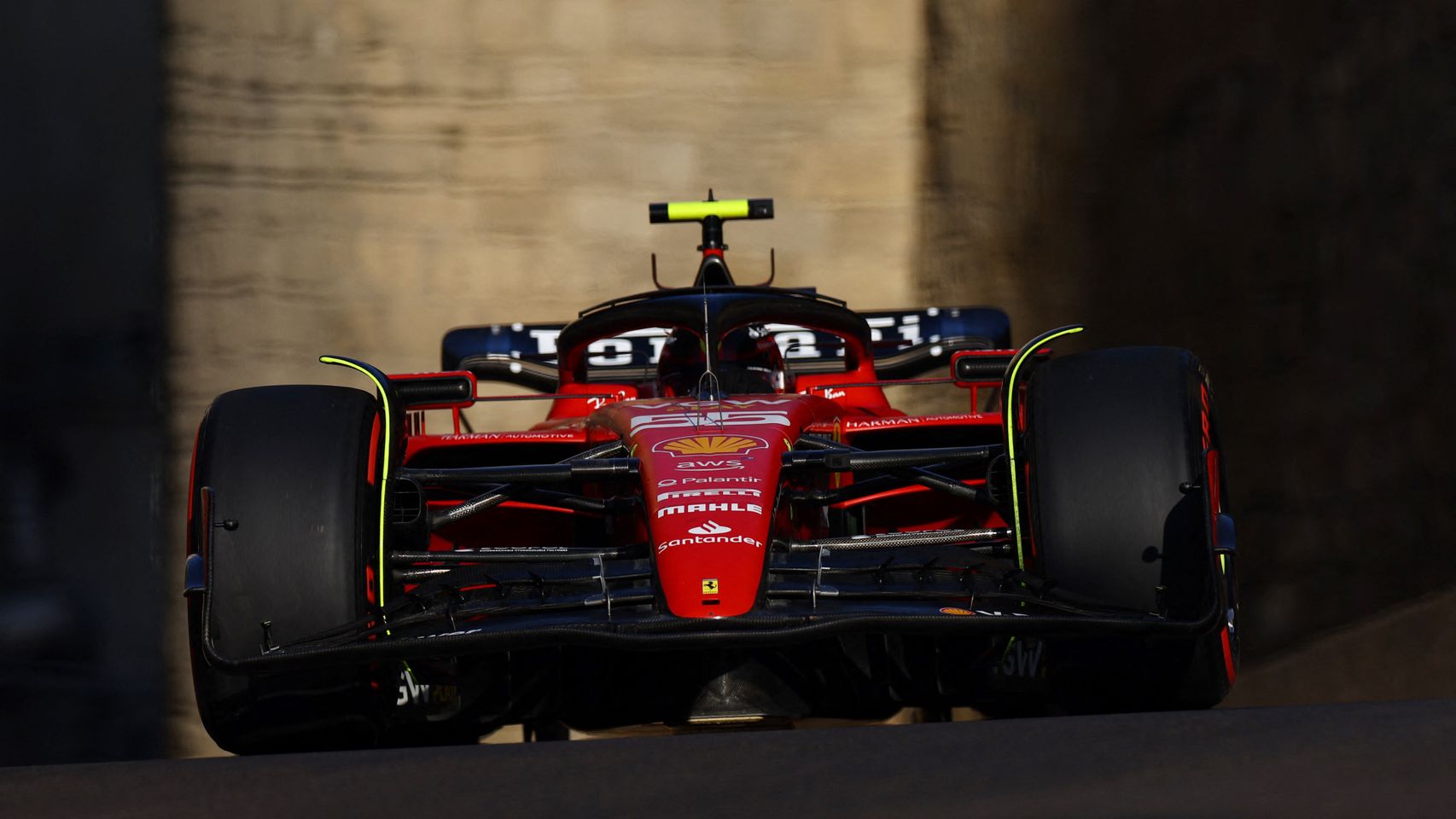 Sainz, en el circuito urbano de Azerbaiyán.