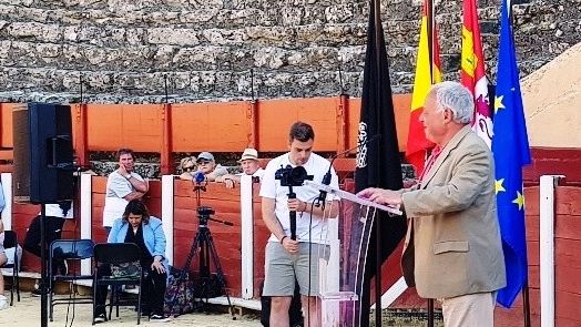 El consejero Santonja en la presentación del Circuito de Novilladas de la Junta