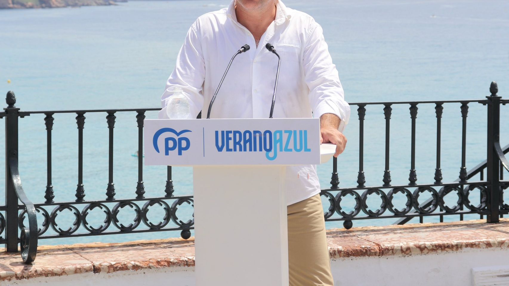Elías Bendodo, este domingo.