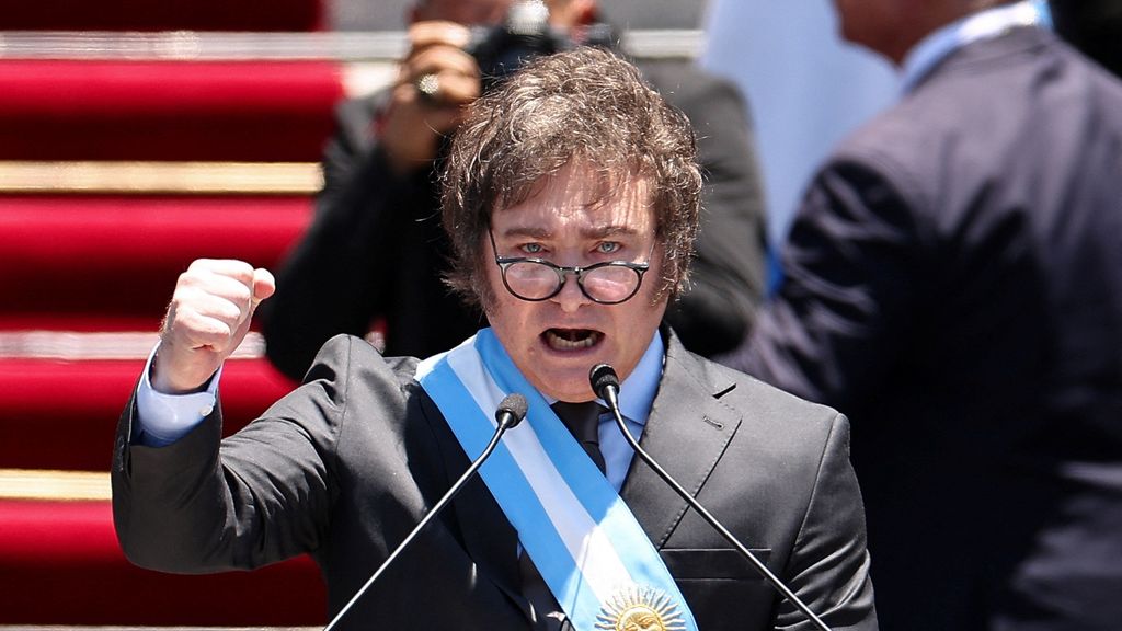 Discurso de Milei durante su investidura.