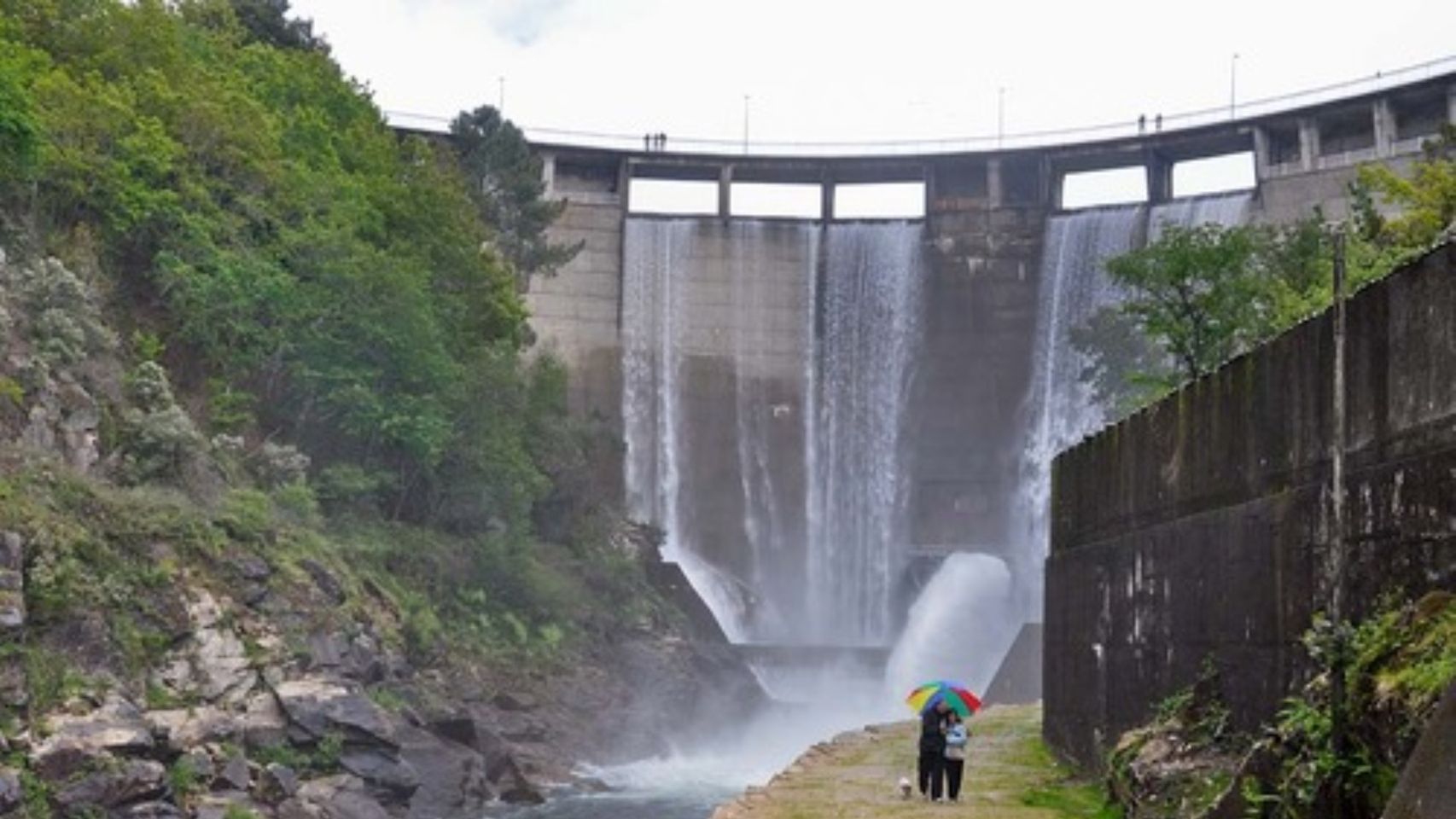 La presa de Eiras, en Fornelos de Montes, abastece a la ciudad de Vigo.