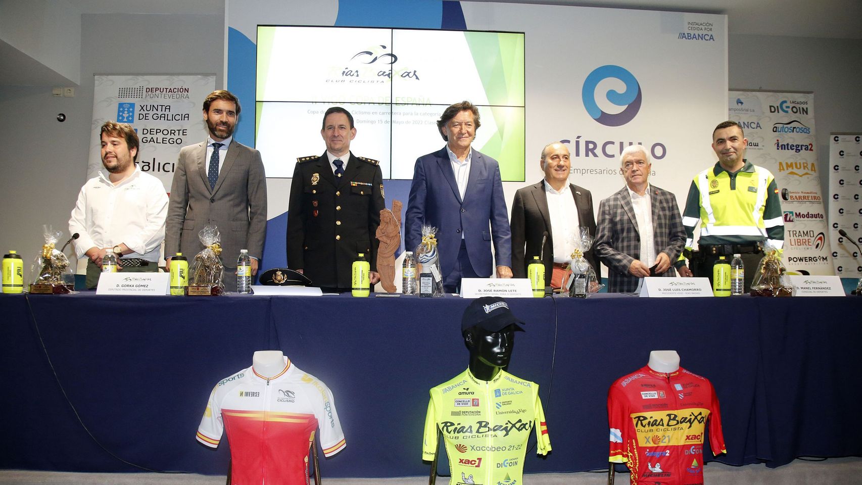 Presentación de la última prueba de la Copa de España de Ciclismo Élite-Sub 23 en Vigo.