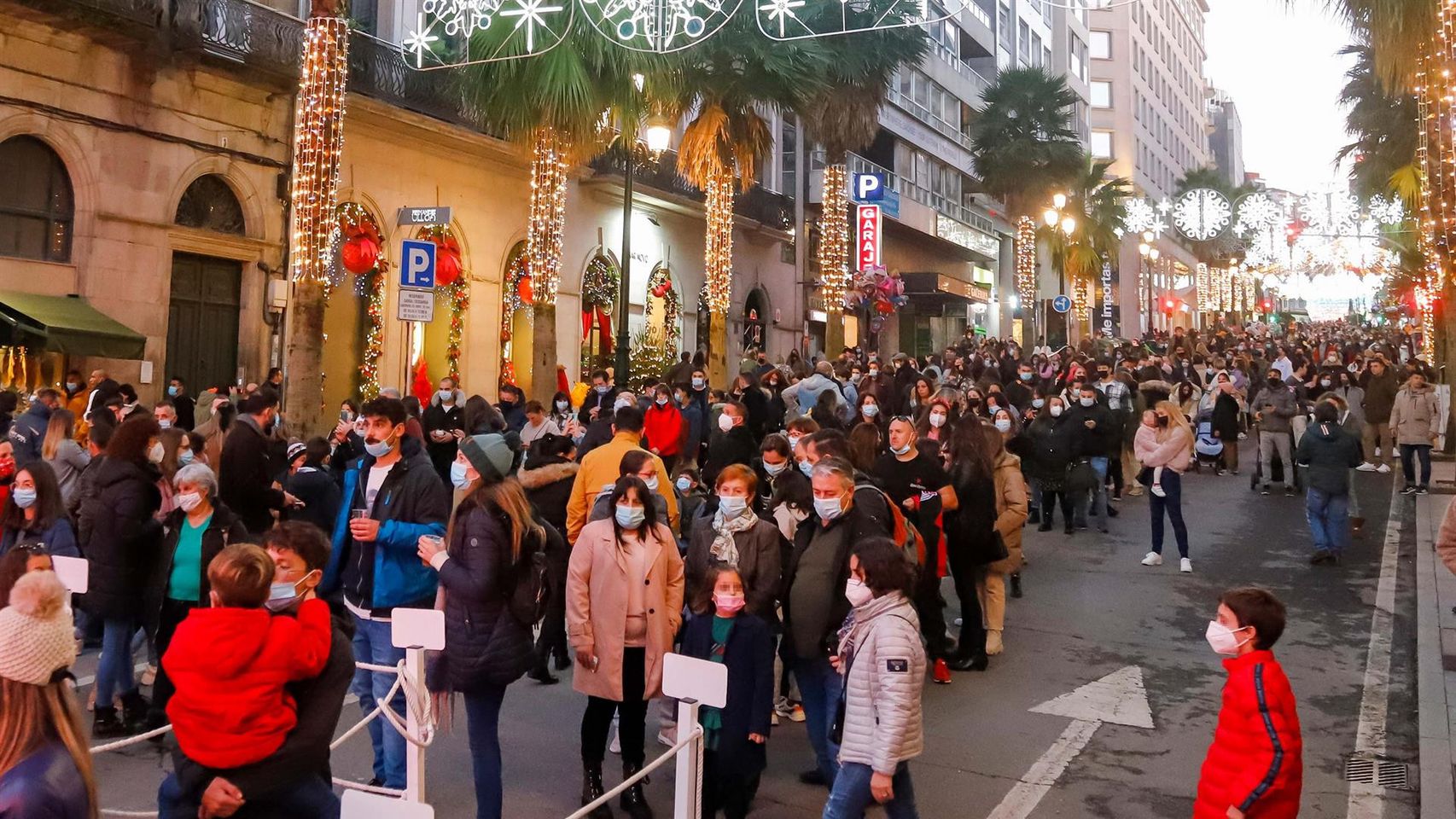 La cola de la noria en las navidades de 2021.