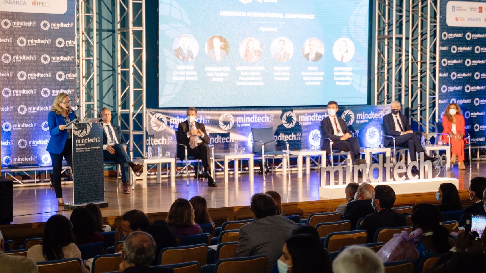 Nadia Calviño ha participado en la conferencia principal de la feria Mindtech de Vigo