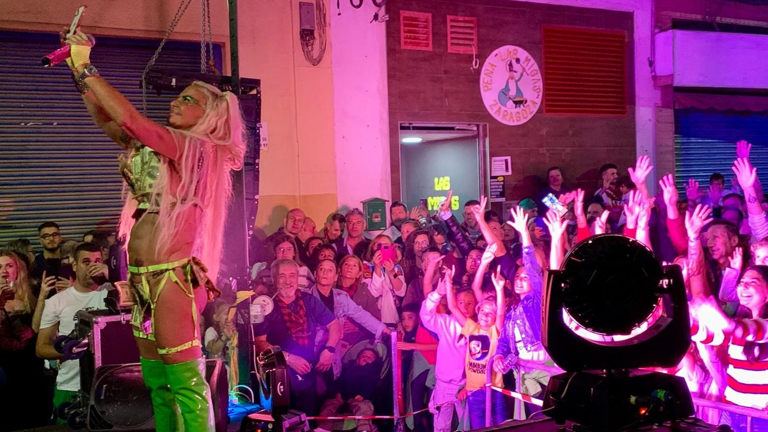 Leticia Sabater, durante un concierto en Zaragoza.