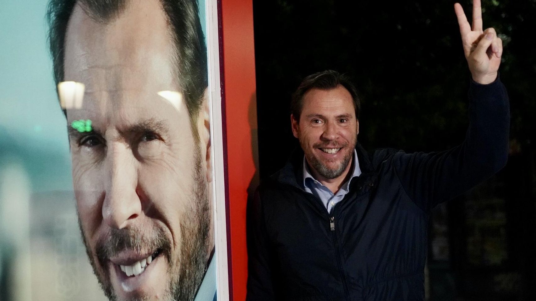 Óscar Puente durante una campaña electoral.