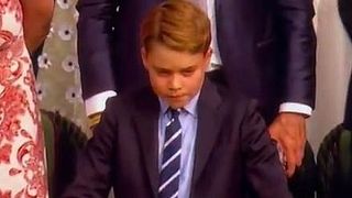 El Príncipe George en la final masculina de Wimbledon.