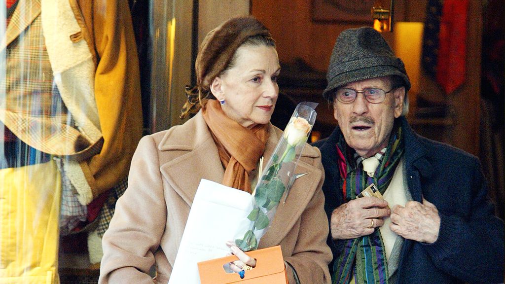 José Luis López Vázquez y su última compañera sentimental, la actriz Carmen de la Maza.