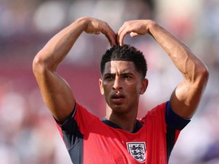Jude Bellingham, durante un partido contra Inglaterra.