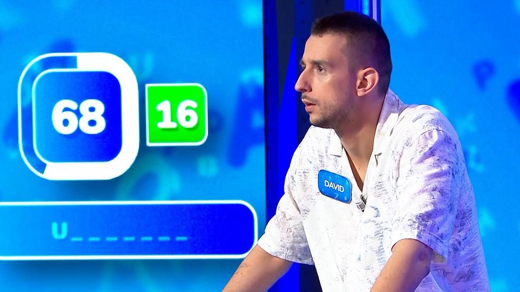 David Trigo en 'AlaZ', la nueva prueba final de 'Pasapalabra'.
