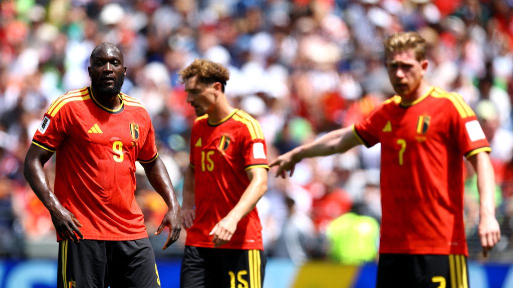 Lukaku y De Bruyne, durante el partido contra Egipto.