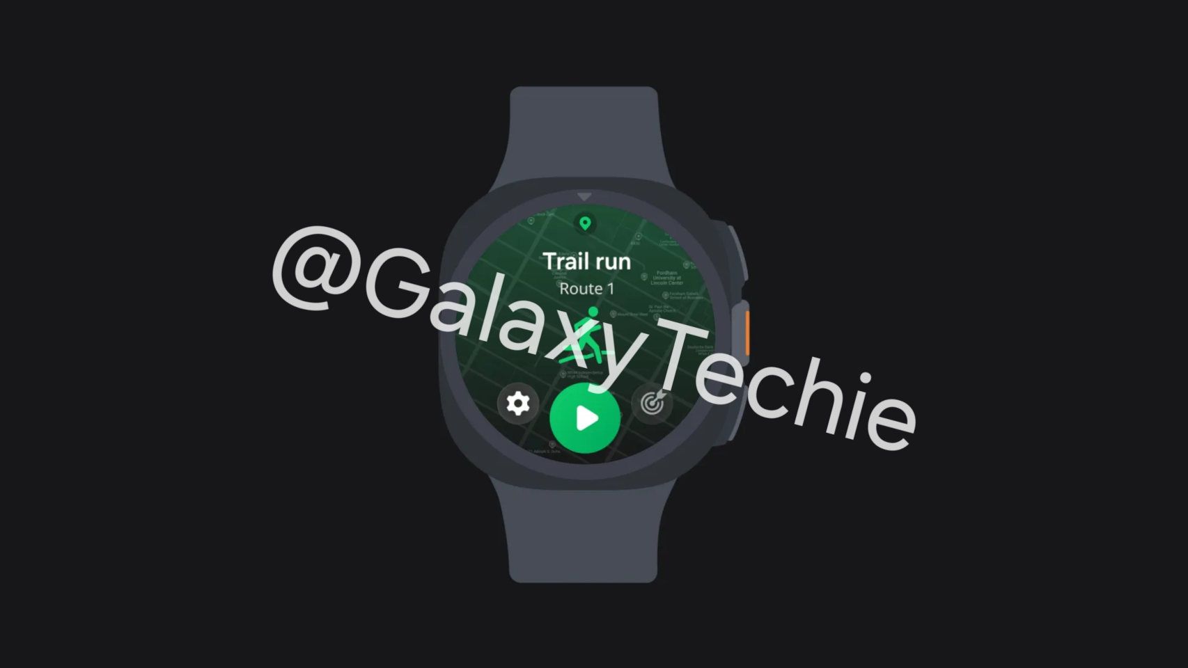 Galaxy Watch Ultra 2 con la función Trail Run