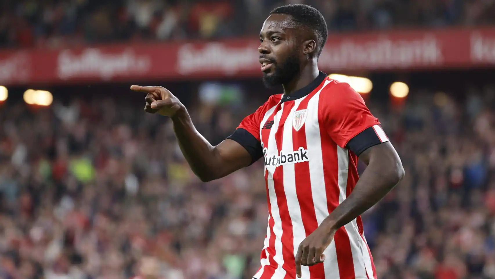 Iñaki Williams celebra un gol con el Athletic.