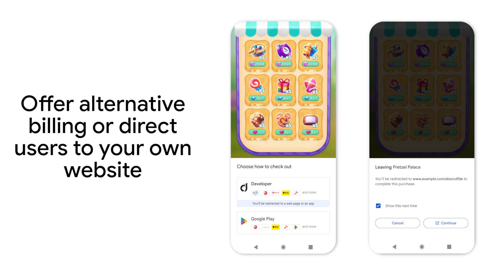 Nueva pantalla de compra en apps para Android