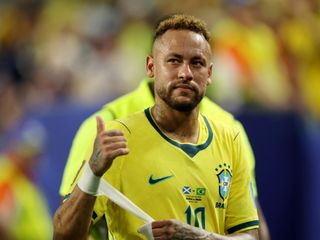 Neymar, con Brasil durante el Mundial de Fútbol.