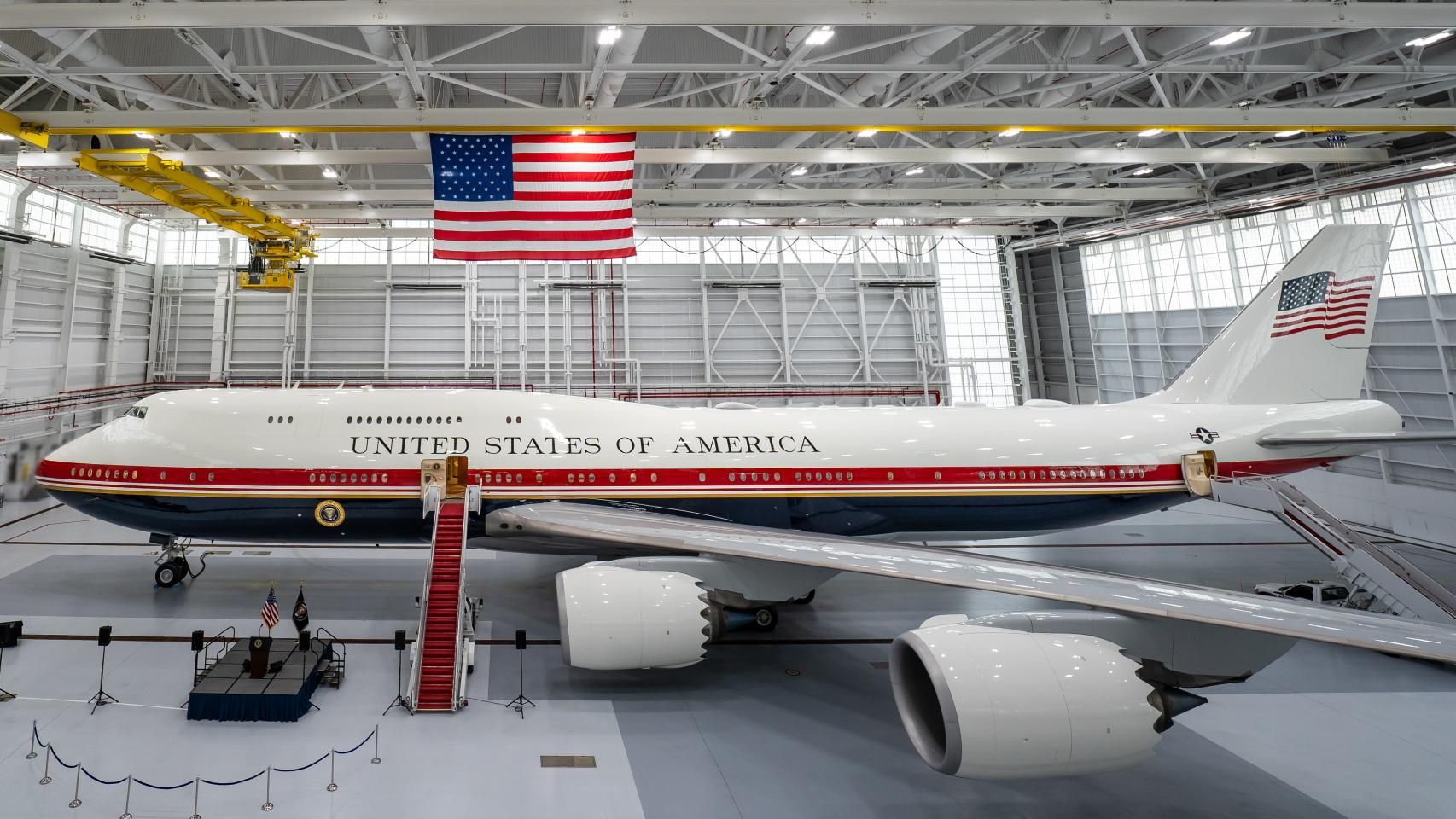 Boeing 747-8 'Air Force One' cedido por Catar