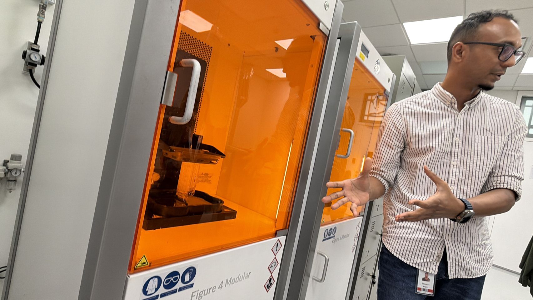 Impresoras del área de prototipado de Dyson
