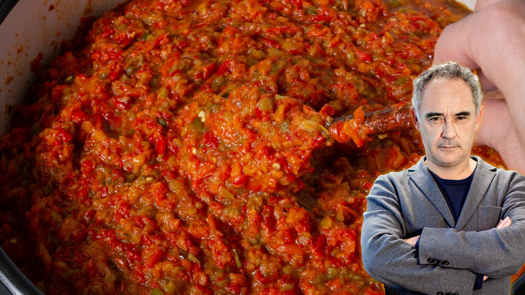 El chef Ferran Adrià en un montaje de El Español