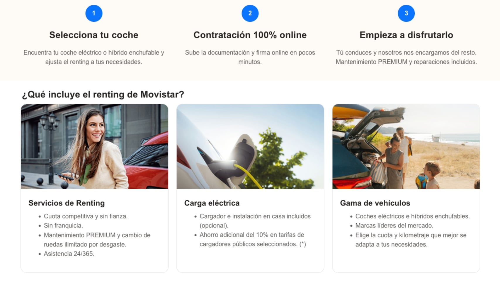 Qué incluye el renting
