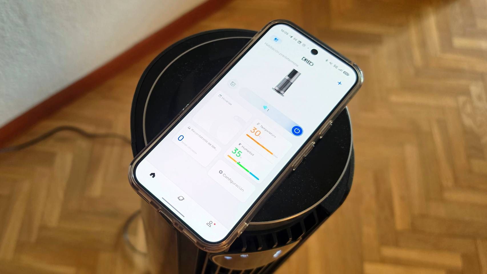 La app para controlar el Dreo TurboCool 765S con el móvil.