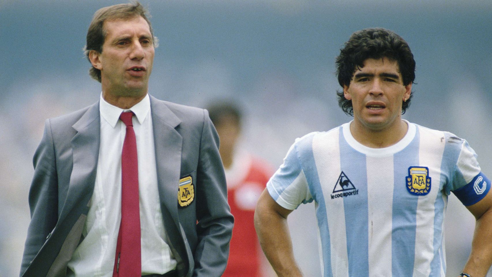 Bilardo, con Maradona.
