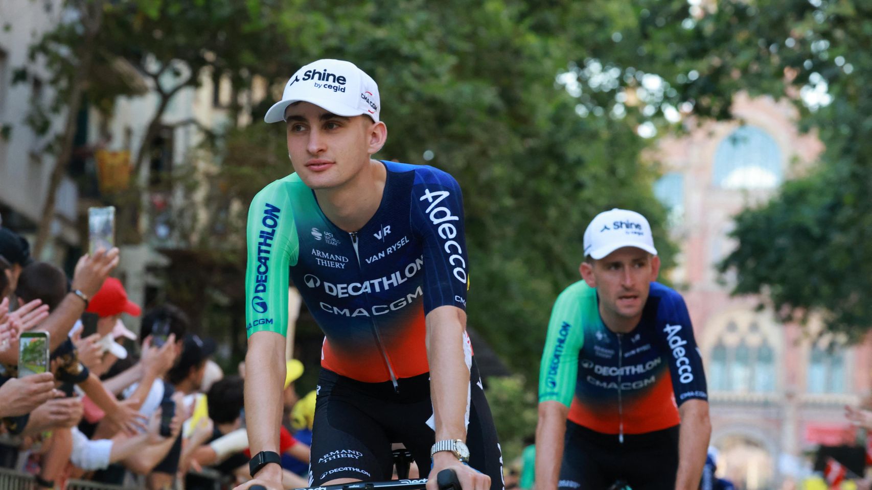 Paul Seixas, durante la presentación del Tour de Francia.