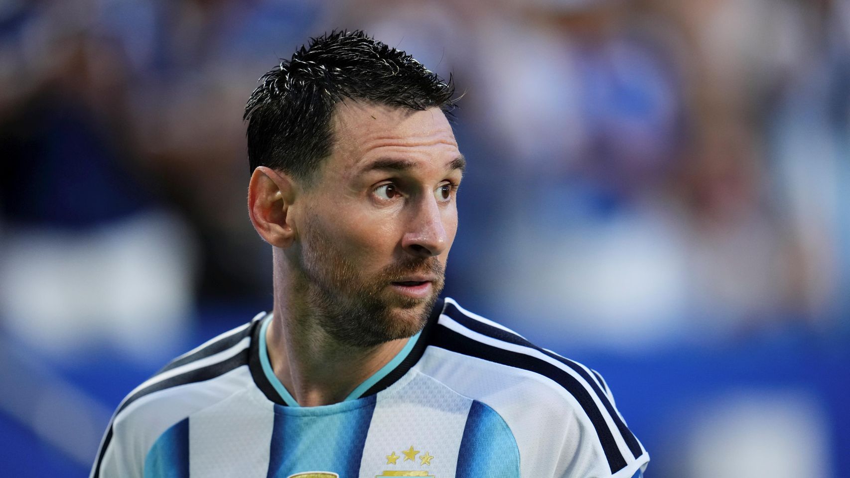 Messi, con la selección argentina.