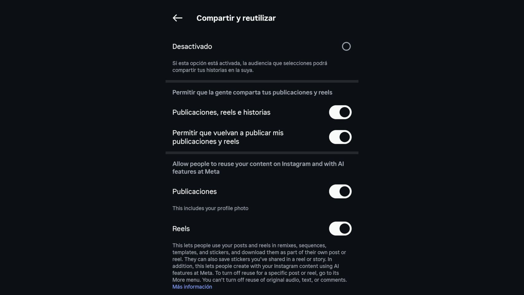 Las opciones que hay que desactivar en Instagram