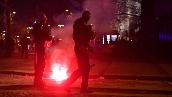 Disturbios en Francia tras el partido de Marruecos en 2022.