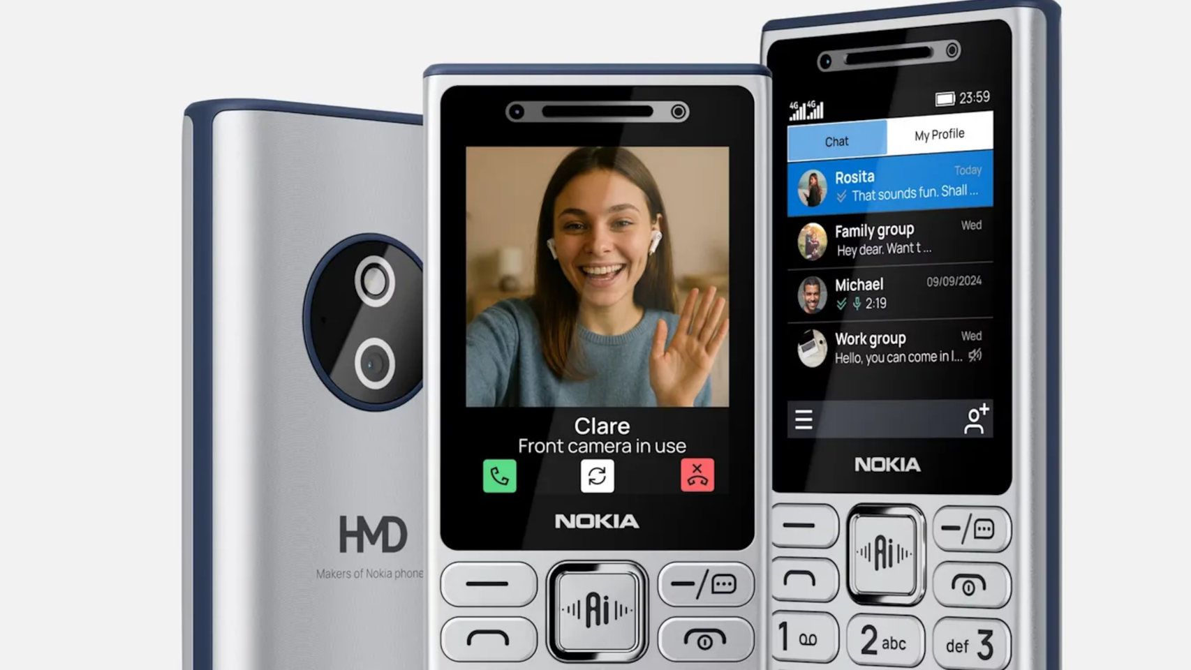 Los nuevos Nokia con botón de IA