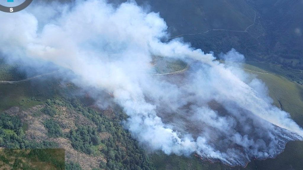 Imagen del incendio de Guimara.