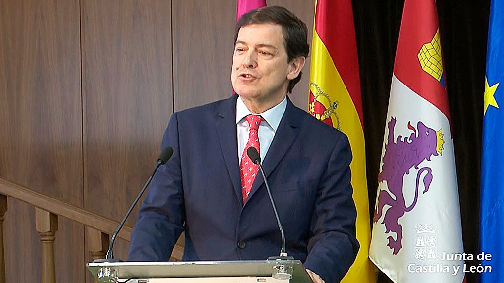 Alfonso Ferández Mañueco, presidente de la Junta de Castilla y León. 
