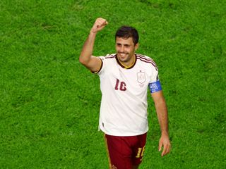 Rodri Hernández celebra su participación en la final del Mundial.