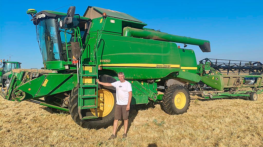 Imagen del agricultor y ganadero salmantino José Antonio Sánchez. 