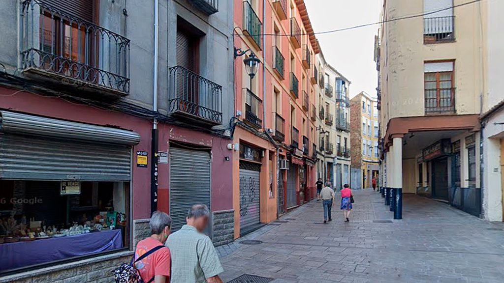 Calle Zapaterías en León, lugar donde se ha producido la pelea.