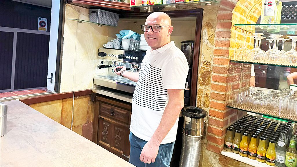 Rui Carlos en el Restaurante Casa Manolo.