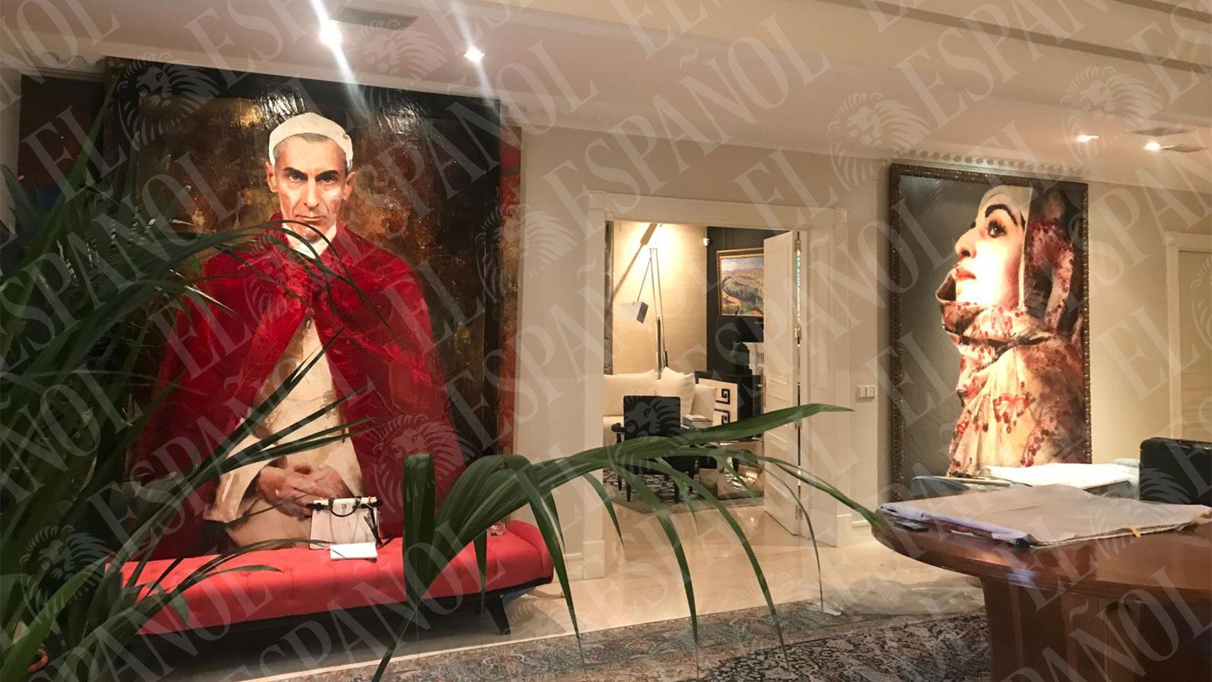 El interior del lujoso chalet en la Avenida Carondelet, propiedad de una de las empresas de Noel Jammal.