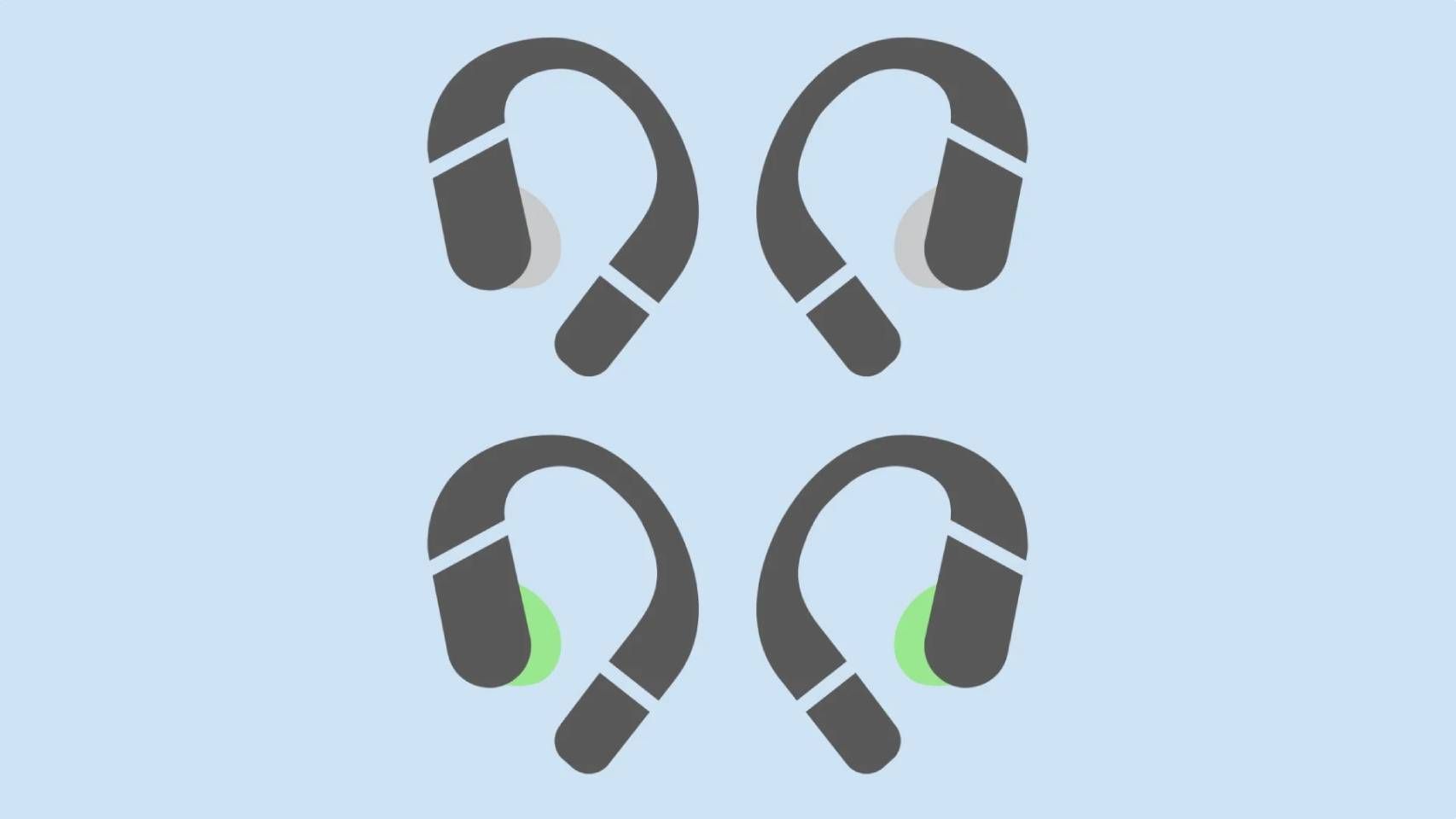 El posible diseño de los nuevos Samsung Galaxy Buds.