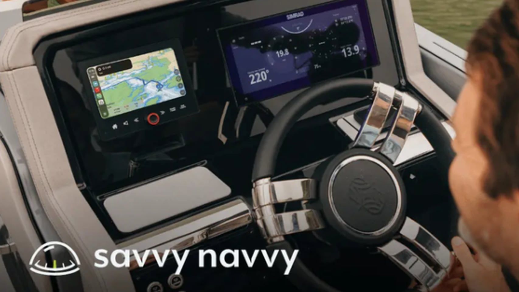Aundroid Auto en un barco
