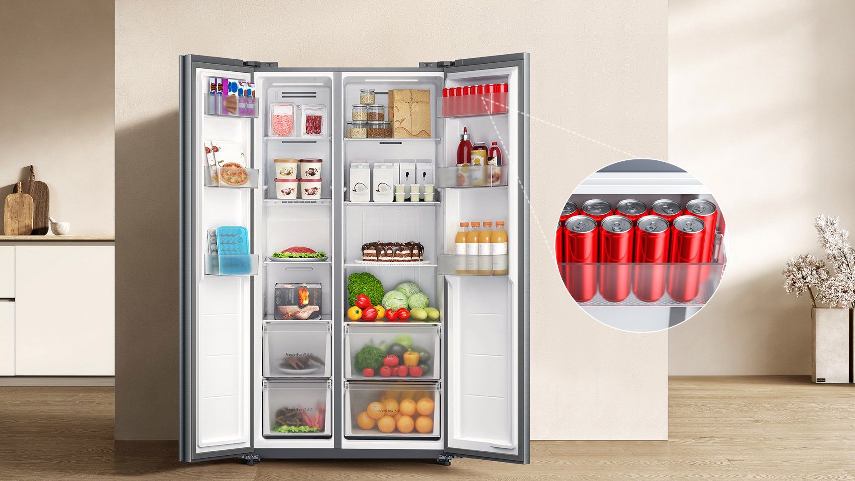 Mijia Refrigerator Side-by-Side 621L
