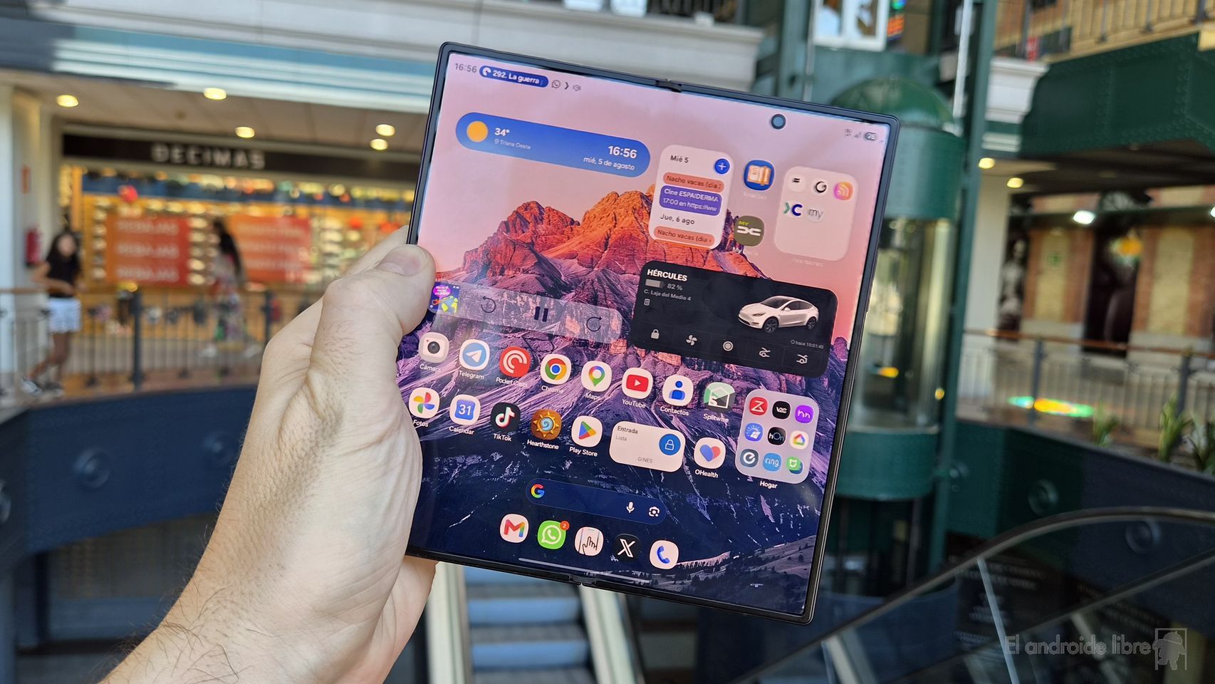 Pantalla interior del Samsung Galaxy Z Fold 8 Ultra