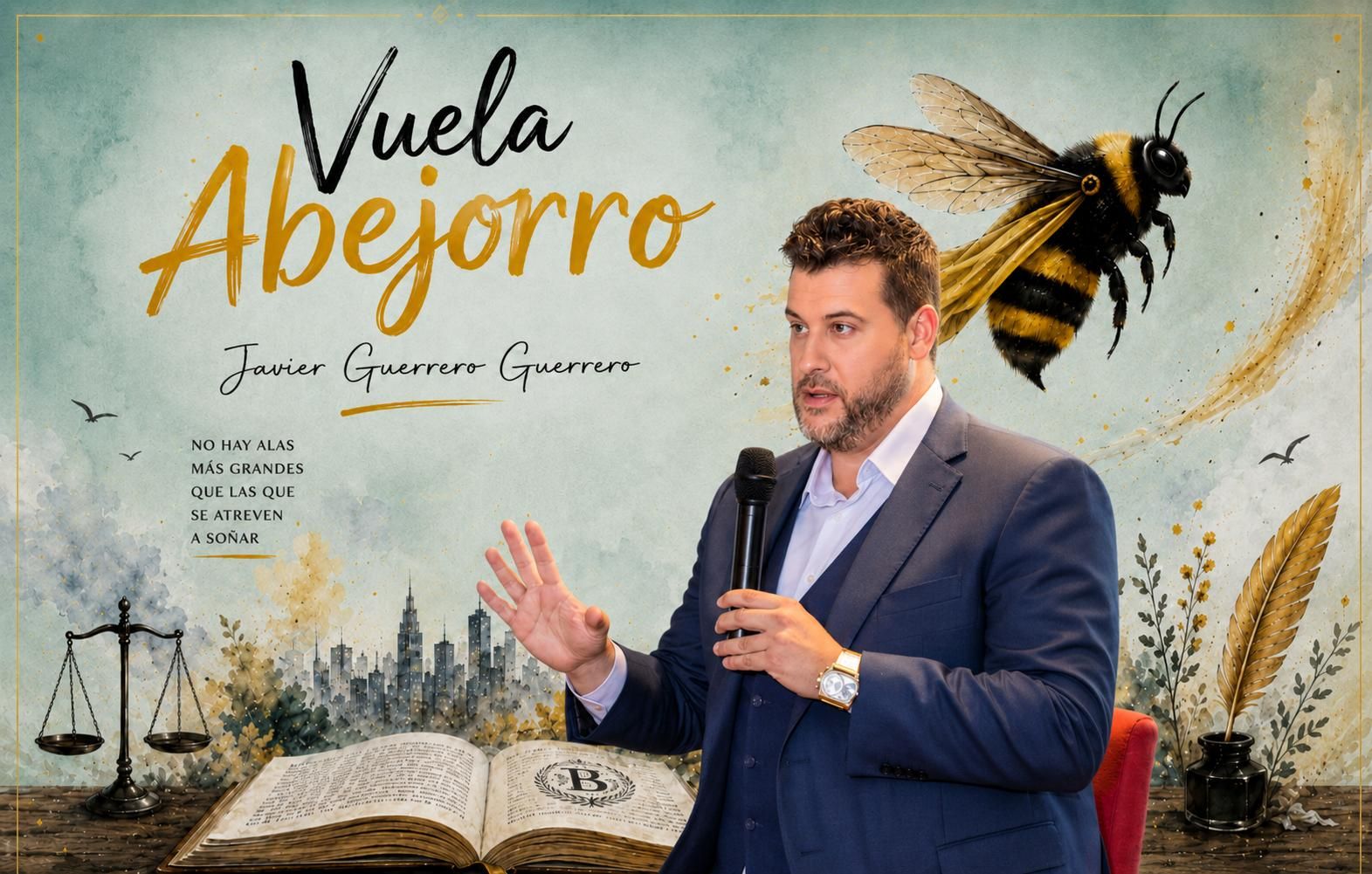 Javier Guerrero, abogado y autor de ‘Vuela abejorro’: “Despegar exige valentía, mantenerse en el aire exige recordar quién eres”