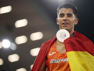 Mohamed Attaoui, con la medalla de bronce en el Europeo.